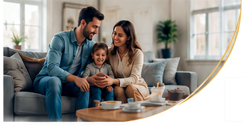 Família planejando o uso do crédito antecipado